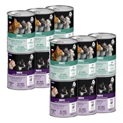 PetRepublic gabaliukai padaže 6x400g su kalakutiena + 6x400g su menke