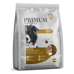 PRIMUM sausas maistas suaugusiems šunims su  minkšta antiena ir bulvėmis, 1,5 kg — 2 nuotrauka