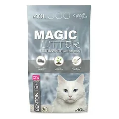 Magic Litter Bentonite Ultra White with Carbon 10 L