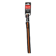 Dog Fantasy Pavada Neoprene S oranžinė pavadė mažiems šunims su atšvaitais, 2×120 cm — 2 nuotrauka
