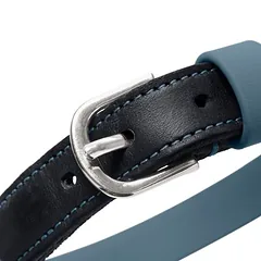 HUNTER antkaklis Wolmar BioThane® x oda, dūminės mėlynos/juodas, Mažiems 5–10 kg — 3 nuotrauka