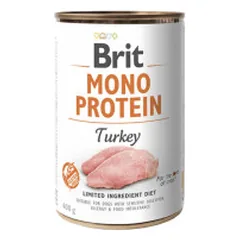 Brit Care konservai šunims Mono Protein Turkey 400g. parduotuvėje zoobaze.lt