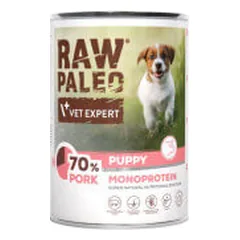 VetExpert Raw Paleo Puppy konservai su kiauliena šuniukams