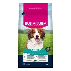 Eukanuba Adult Small and Medium Lamb and Rice sausas maistas suaugusiems mažų ir vidutinių veislių šunims su ėriena ir ryžiais, 3 kg