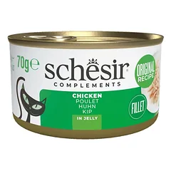 SCHESIR Complements Vištiena želė 6x70 g drėgnas maistas katėms