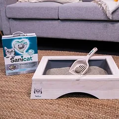 Sanicat Strong Clumps gumulėlius sudarantis kraikas katėms, 10 l — 3 nuotrauka