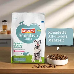 Smølke Hund Sensitive su ėriena, sausas maistas šunims — 4 nuotrauka