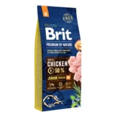 BRIT PREMIUM By Nature Junior M, 15 kg parduotuvėje akvanamai.lt