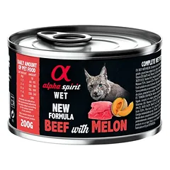 Alpha Spirit WET konservai katėms jautiena su melionu 200g 6vnt