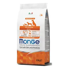 Monge adult sausas pašaras (antiena, ryžiai, bulvės) 12kg