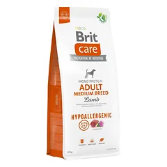 BRIT Care Hypoallergenic Adult Medium Breed su ėriena 12 kg