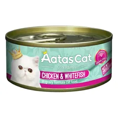 Aatas Cat Creamy konservas katėms Chicken&Whitefish 80g photo