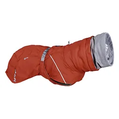 Hurtta Extreme Warmer III Eco Cinnamon - vandeniui atsparus žieminis šuo paltas su šiltu pamušalu.