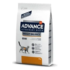 Advance Vet Weight Balance sausas maistas katėms svorio metimui ir kontrolei, 8 kg