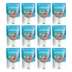 SCHESIR Tunas drebučiuose katėms 12x85 g — 1 nuotrauka