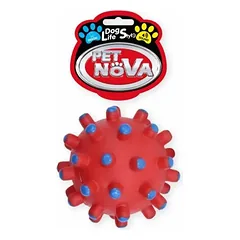 PETNOVA žaislas cypiantis spygliuotas kamuolys 11cm 2vnt