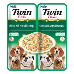 Ciao Twin Packs vištienos ir daržovių sultinys šunims 12×40 g