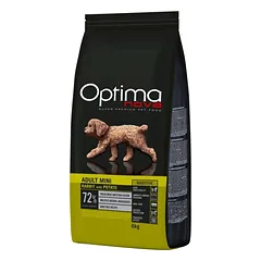 Optima Nova Dog MINI Adult Rabbit & Potato sausas pašaras šunims