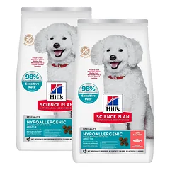 HILL'S Science Plan Canine Adult Medium Hypoallergenic Salmon 2 x 6 kg sausas hipoalerginis pašaras vidutinių veislių suaugusiems šunims su lašiša