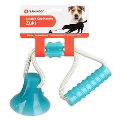 Flamingo Zuki - traukimo žaislas su siurbtuku šunims, Green — 2 nuotrauka