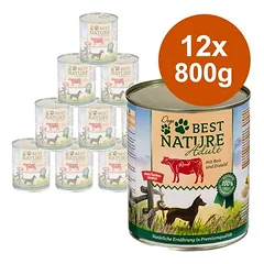 Ekonominė pakuotė Best Nature Dog Adult drėgnas maistas šunims 12 x 800 g