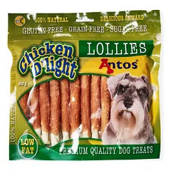 Antos D'light Lollies vištienos skanėstai šunims, 400 g