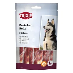 TRIXIE Denta Fun Mini Duck Chewing Rolls, 6 cm, 120 g (pak.6)