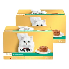 Purina Gourmet Gold kačių maistas Savoury Cake 96 x 85g