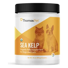 Sea Kelp organinis rudadumblių papildas katėms ir šunims pigmentacijai gerinti 454g