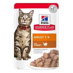 Hill’s Science Plan guliašas su kalakutiena suaugusioms katėms 12x85g parduotuvėje mumbo.lt