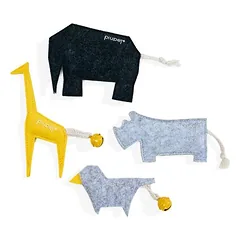 PiuPet® Katzenspielzeug 4er Set I Katzenminze Spielzeug I Baldrian Kissen