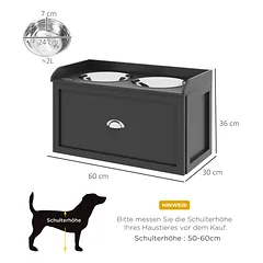 Maitinimo dubenėliai60 × 30 × 36 cm — 3 nuotrauka