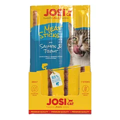 JOSICAT Meat Sticks skanėstai katėms su lašiša 35g