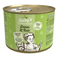 Betty's Landhausküche ėriena su ryžiais, drėgnas maistas šunims, Ėriena ir ryžiai 6 x 800g — 2 nuotrauka