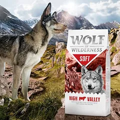 Wolf of Wilderness "Soft - High Valley" su jautiena – begrūdis sausas maistas šunims, > 10 kg — 5 nuotrauka