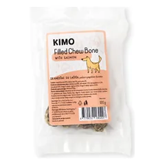 Skanėstas – kaulas šunims Kimo Filled Chew Bone with Salmon, 120g