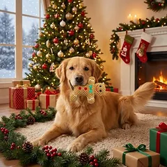 Pettimania žaislas šunims X-Mas meduolių žmogeliukas iš audinio