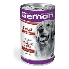 Gemon medium adult konservuotas pašaras su ėriena ir ryžiais 1250g