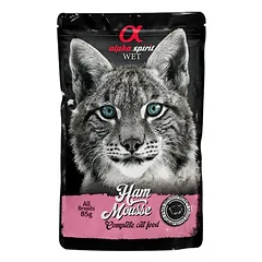 ALPHA SPIRIT WET putėsiai katėms su kumpiu 85g 6vnt