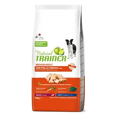 Natural Trainer Adult Medium su vištiena, sausas maistas šunims, > 10 kg parduotuvėje Petz.lt