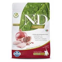 Sausas pašaras kačiukams FARMINA N&D PRIME CAT Dry Chicken&Pomegr KITTEN 300gr