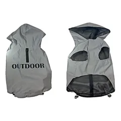 Duvo+ Hundemantel Hi Vis Sporty grau