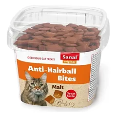 Sanal Anti Hairball Bites skanėstai katėms nuo sąvėlų 6×75 g