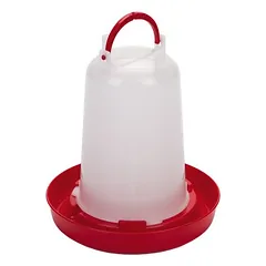 Beeztees paukščių gertuvė, raudona/skaidri, Talpa: 6,0 l — 3 nuotrauka