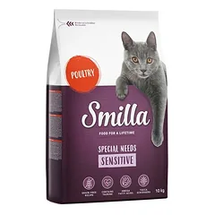 Smilla Adult begrūdis Sensitive su paukštiena, sausas maistas katėms, > 10 kg — 5 nuotrauka