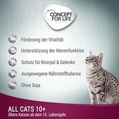 Concept for Life All Cats 10+ padaže, drėgnas maistas katėms — 2 nuotrauka