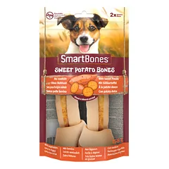 SmartBones Sweet Potato Bones skanėstai su batatais vidutinio dydžio veislių šunims, 2 vnt.