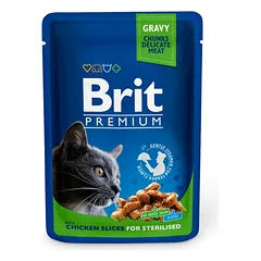 Brit Premium Chicken Slices Sterilised konservai katėms, 100 g parduotuvėje mumbo.lt