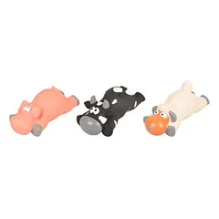 Flamingo žaislas šunims lateksinė avis/kiaulė/karvė