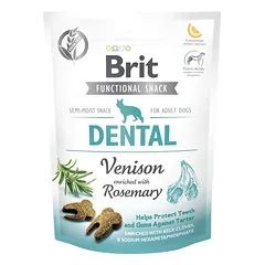 BRIT CARE DOG FUNCTIONAL SNACK DENTAL VENISON 150g